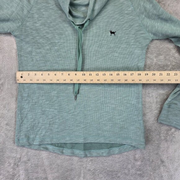 The Black Dog Sweatshirt Womens XS Green Chappy Cowlneck Pullover Long Sleeve - Picture 7 of 10
